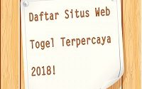 Daftar Situs Web Togel Terpercaya 2018